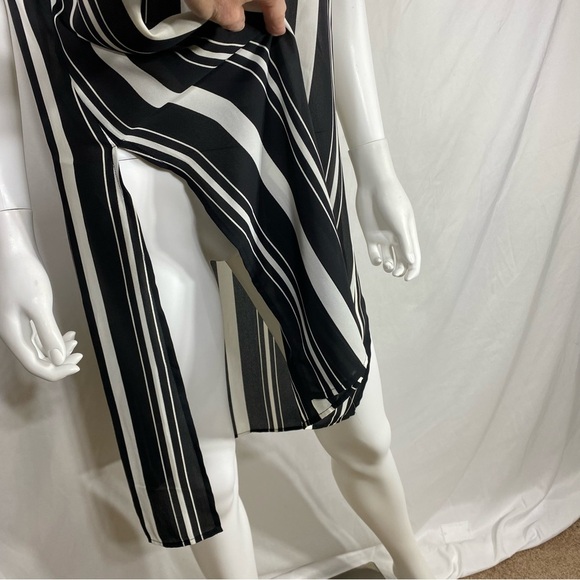 Inc. International Concepts Vertical Striped Side Slit Hi-Lo Long Length Tunic - Picture 3 of 7